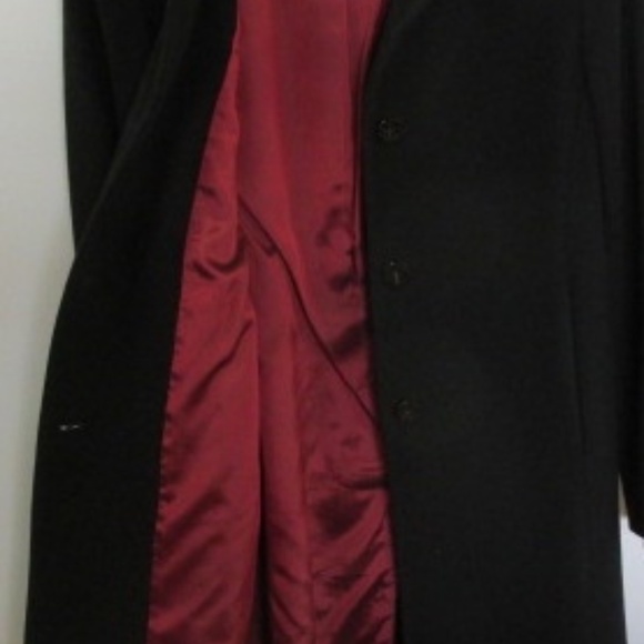 Vintage Black Talbots Wool/Cashmere Blend Coat, Size 8P - Picture 3 of 5